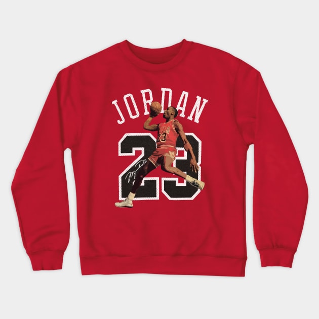 MJ 23 Bulls Jersey Crewneck Sweatshirt by JigongNumpuk